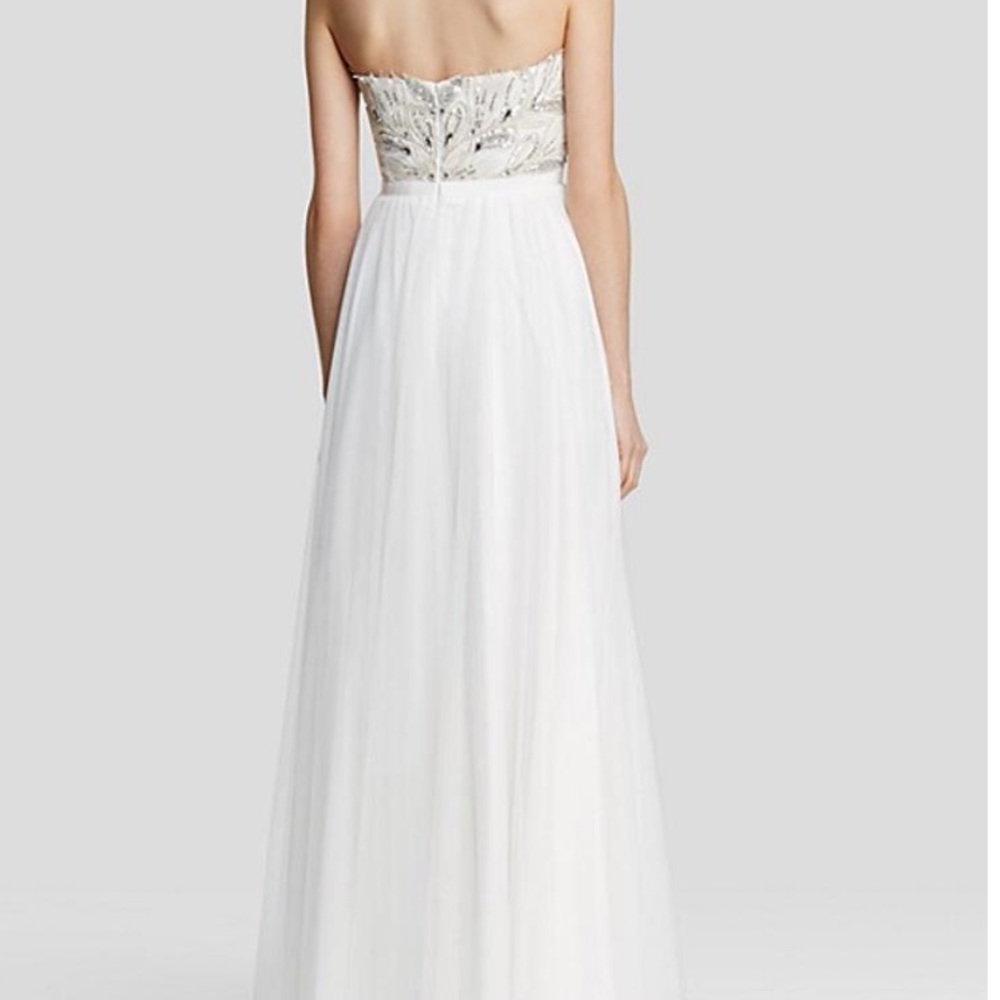 Aidan Mattox Strapless Formal Dress